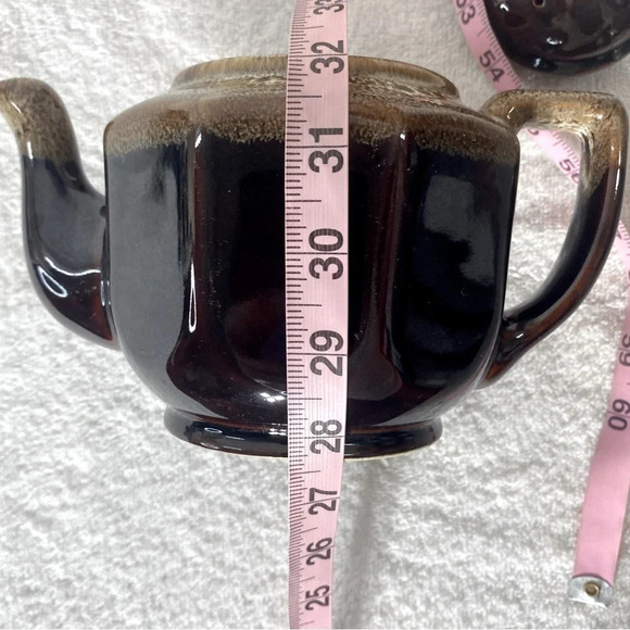 Vintage Brown Glaze Ceramic Teapot  Pottery Art - Picture 12 of 13